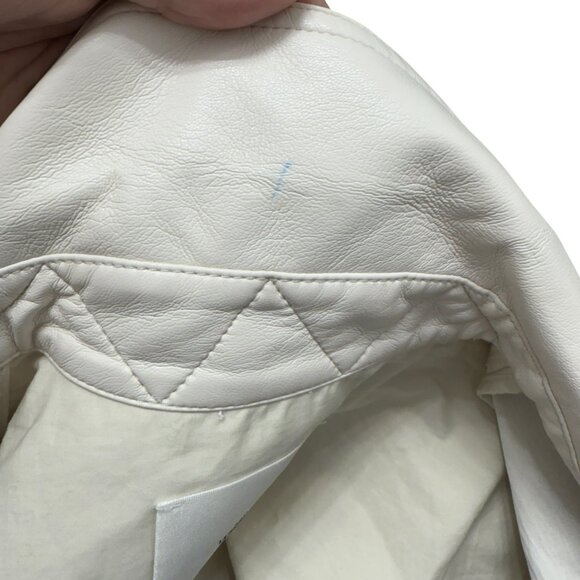 Aritzia Wilfred Ganna Jacket Shacket Oversized Vegan Leather Women's size 2XS - Picture 7 of 11